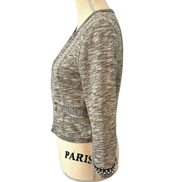 Express Beaded Open Front Cardigan Blazer Jacket Size XS - Picture 2 of 9